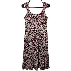 Signature Ella Babydoll Floral‎ Sleeveless Mini Dress 6 Boho Y2K Summer Stretch